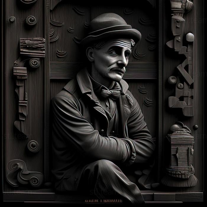 3D model The Tramp City Lights Charlie Chaplin (STL)